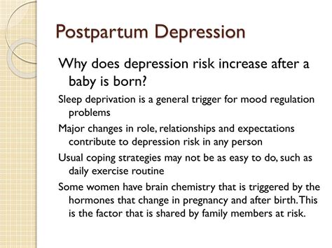 Ppt Postpartum Depression Powerpoint Presentation Free Download Id