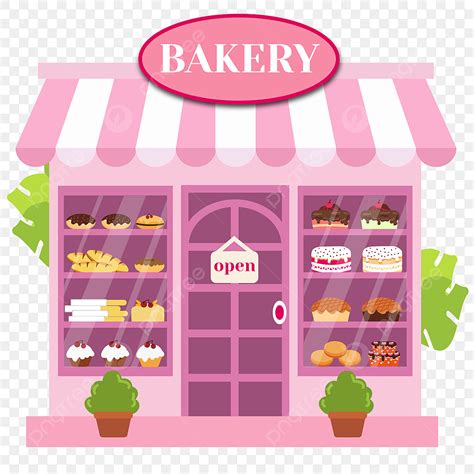 Bakery Pink Vector Design Images, Pink Bakery Clip Art, Pink, Bakery ...