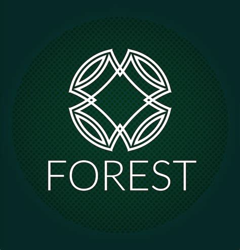 Logotipo Da Floresta Vetor Premium