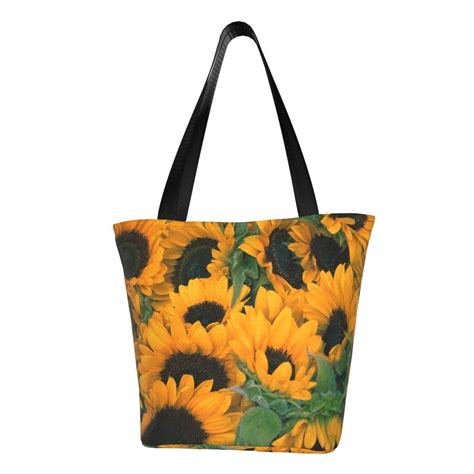 Adobk Sunflowers Canvas Tote Bag Vintage Tote Bag Shopping Bags Beach