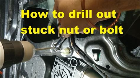 How To Remove Stuck Or Spinning Bolt Screw Or Nut By Drilling Youtube