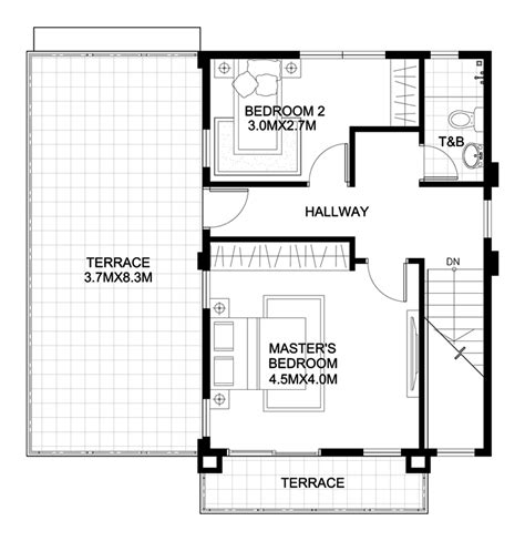 Havana – Two Storey House with Spacious Terrace | Pinoy ePlans