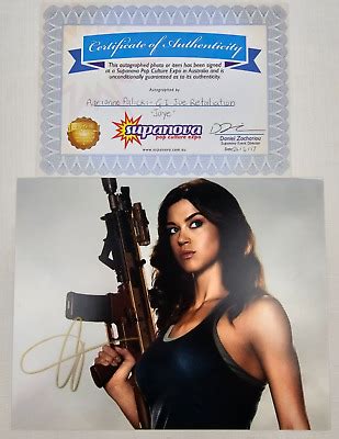 Adrianne Palicki Signed G I Joe Retaliation X Photo Autograph