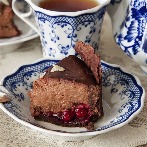 Recette Cheesecake Au Chocolat Noir Et Aux Cerises Maison