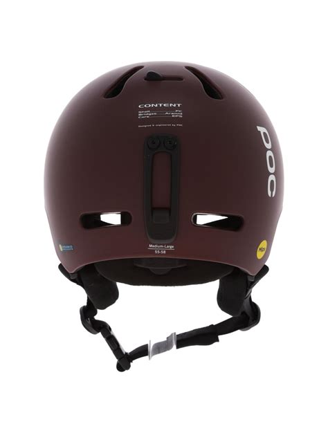 Poc Fornix Mips Skihelm Unisex Garnet Red Matt Rood Skiwebshop