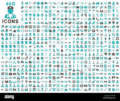 Medical vector icons Stock Photo - Alamy