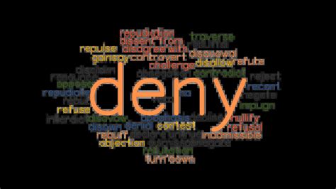 DENY: Synonyms and Related Words. What is Another Word for DENY? - GrammarTOP.com