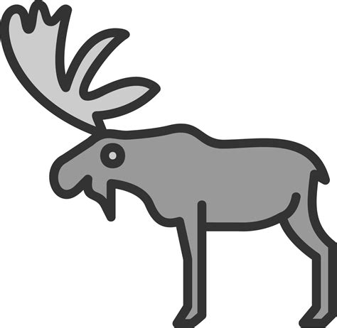 Moose Vector Icon Design 16440613 Vector Art At Vecteezy