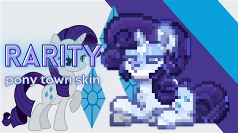 💎 Rarity My Little Pony Pony Town Skin Youtube