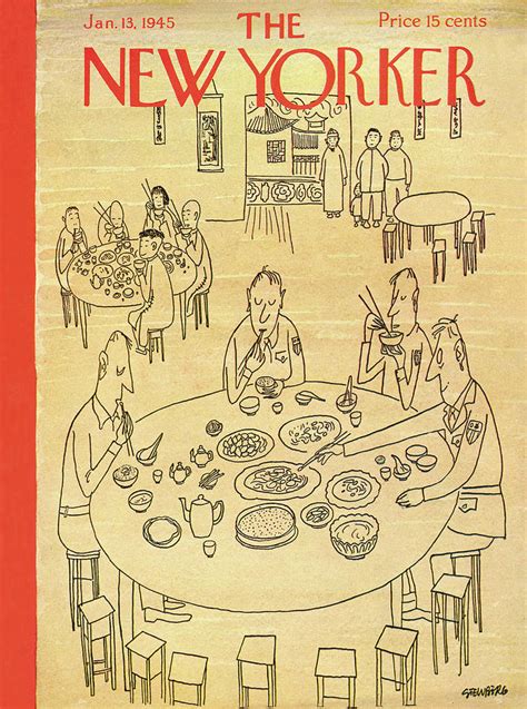 New Yorker January 13 1945 By Saul Steinberg