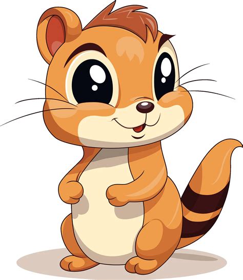 Cute Chipmunk Cartoon On White Background 28312973 Vector Art at Vecteezy