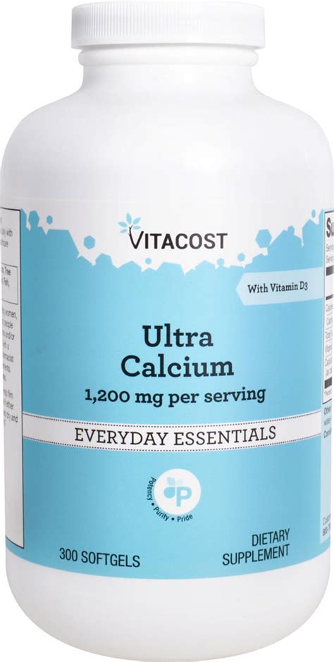 Vitacost Ultra Calcium Mg Per Serving With Vitamin D