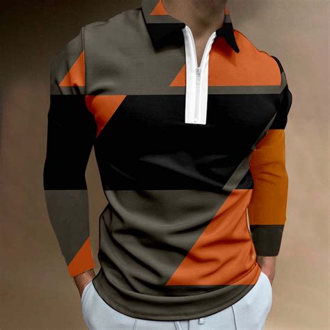 Peaskjp Mens Winter Polo Shirts Long Sleeve Mens Polo Shirts Long Sleeve Polo Shirts For Men