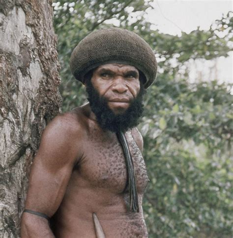 Headhunter Chief Ajam Of The Dani Tribe Who Claimed To Have Killed And