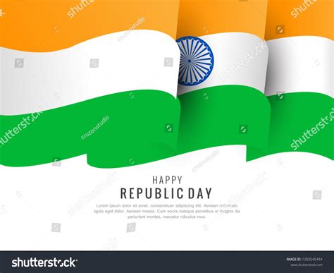 Happy Republic Day Poster Greeting Card Stock Vector Royalty Free