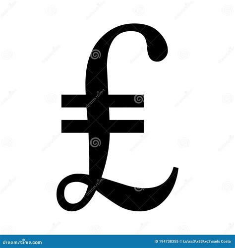 Lira currency symbol stock illustration. Illustration of bold - 194738355