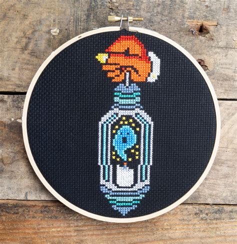 Blue Flame Familiar Cross Stitch Pattern Instant Pdf Download Etsy