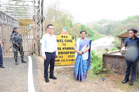 Manipur Guv Inspects India Myanmar Border At Moreh Northeast Live