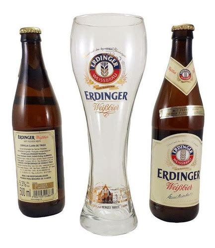 Kit Original De Cerveja Importada Erdinger Copo Frete grátis