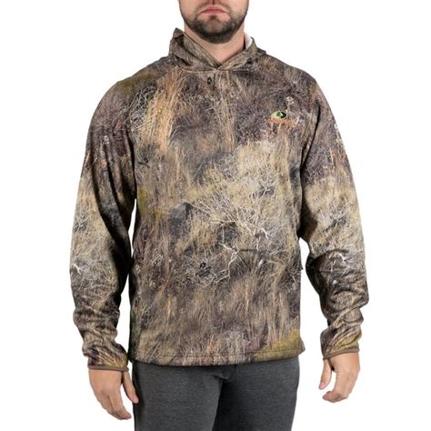 Mens Camo Hunting Performance Hoodie Pullover Sweatshirt By Mossy Oak