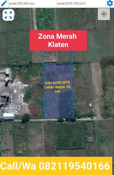 Dijual Tanah Zona Industri Pedan Klaten Datar Tanah 912895380