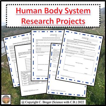 Human Body System Research Projects Multiple Body Systems Fourteen