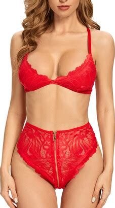 EVELIFE Women Lingerie Set Sexy Lingerie 2 Piece Strap Bra And High