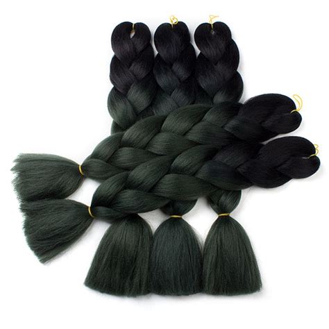 24inch Ombre Jumbo Braid Hair Extensions Synthetic High Temperature Fiber Kanekalon Braiding