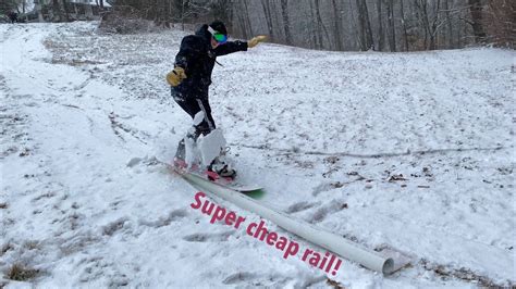 How To Build A Ski And Snowboarding Rail For 30 Cheap Backyard Jib