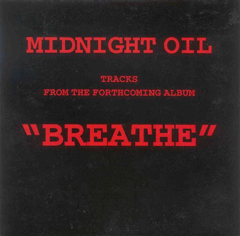 Midnight Oil Tracks From The Forthcoming Album Breathe 1996 Cd