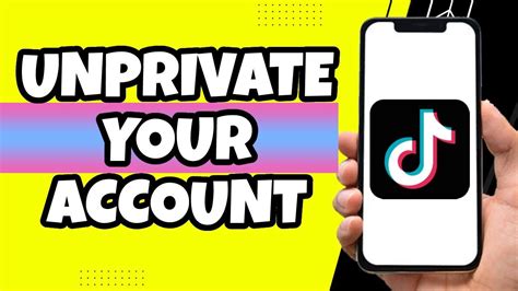 How To Unprivate Your Tiktok Account Youtube