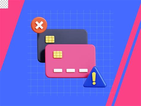 Premium PSD Transaction Failed 3d Icon