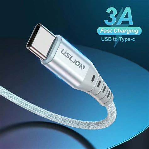 Uslion Usb C Fast Charger Cableusb A To Type C Multi Color Fast