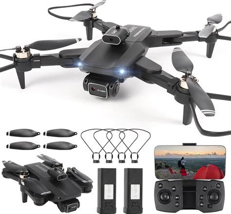 Drone Pieghevole Con Telecamera 4K GuKKK Brushless Motore Droni Con 2