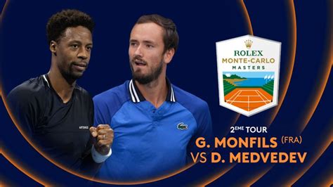 E Tour Ga L Monfils Fra Vs Daniil Medvedev En Replay Rolex Monte