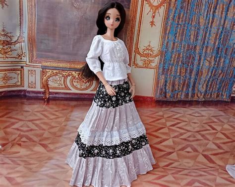 Bjd Sd Maxi Bohemian Skirt For Dolls Cm Type Smart Doll And