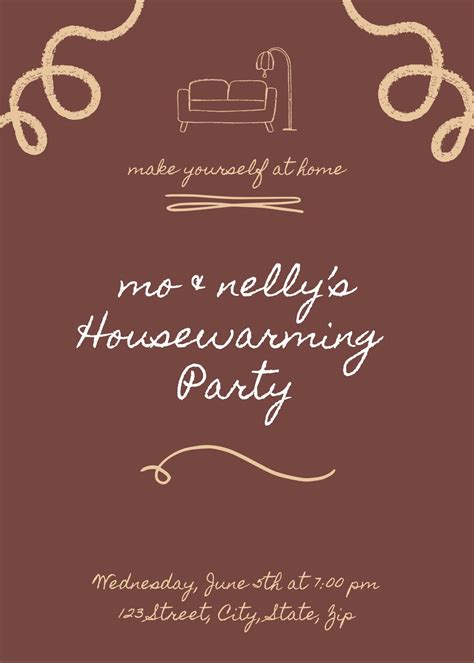 Housewarming Invitation Template Digital Download Customizable Editable Print Evite Etsy