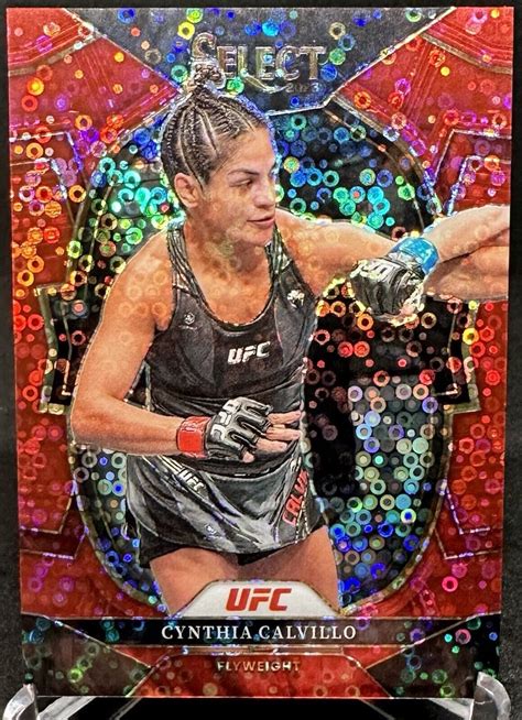 Cynthia Calvillo 2023 Select UFC Concourse Red Disco Prizm 99 22 EBay