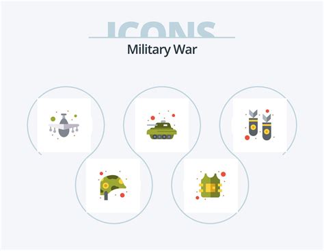 military war flat icon pack  icon design nuclear war aircraft