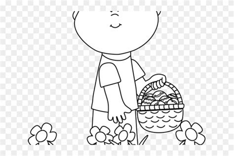 Easter Clipart Egg Hunt Easter Egg Hunt Clipart Black And White HD