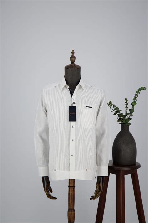 Guayabera Presidencial 1V Combinada Koh