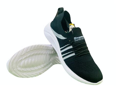 Men Pu Black Sports Shoes Size India Uk At Rs Pair In New