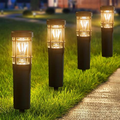 KELME Solar Pathway Lights Outdoor 6 Pack Upgraded Solar Garden Lights