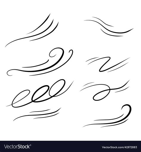 Curve Wind Abstract Air Flow Royalty Free Vector Image