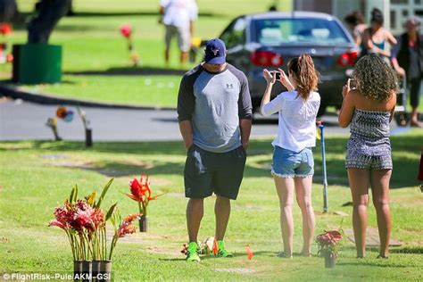 Dwayne The Rock Johnson Is Cheerful As He Visits Grandfathers Grave