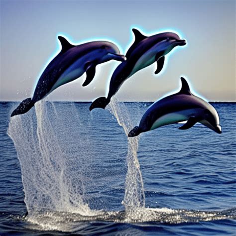 Dancing Dolphins Graphic · Creative Fabrica