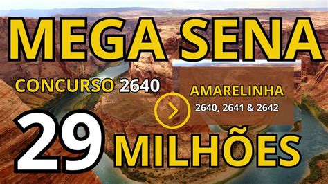 Mega Sena Concurso R Milh Es Amarelinha Para Os