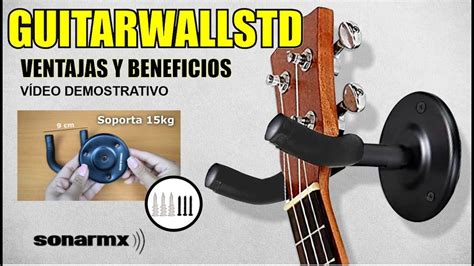 Guitarwallstd Soporte De Pared Para Guitarra Youtube