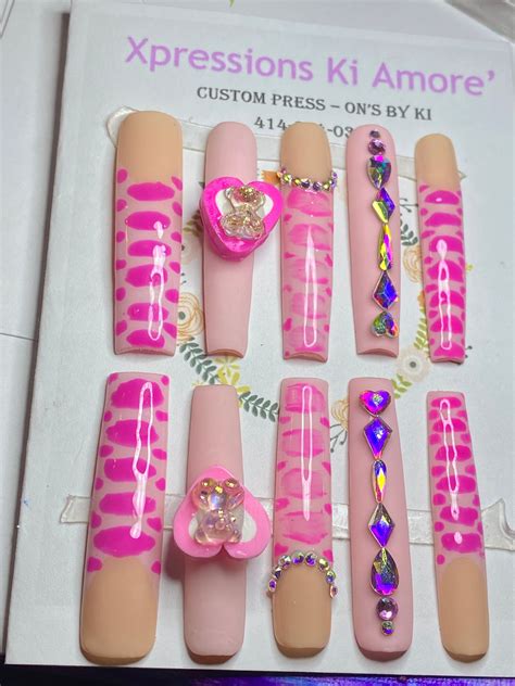 Xxxl Square Sassy Extendo Press On Nails Etsy