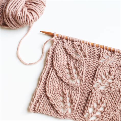 Point De Feuilles Ajour Es Lace Leaves Stitch Trust The Mojo